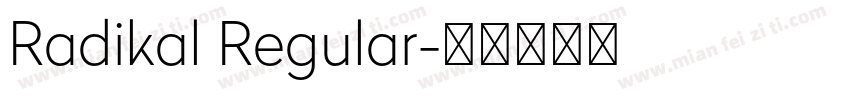 Radikal Regular字体转换